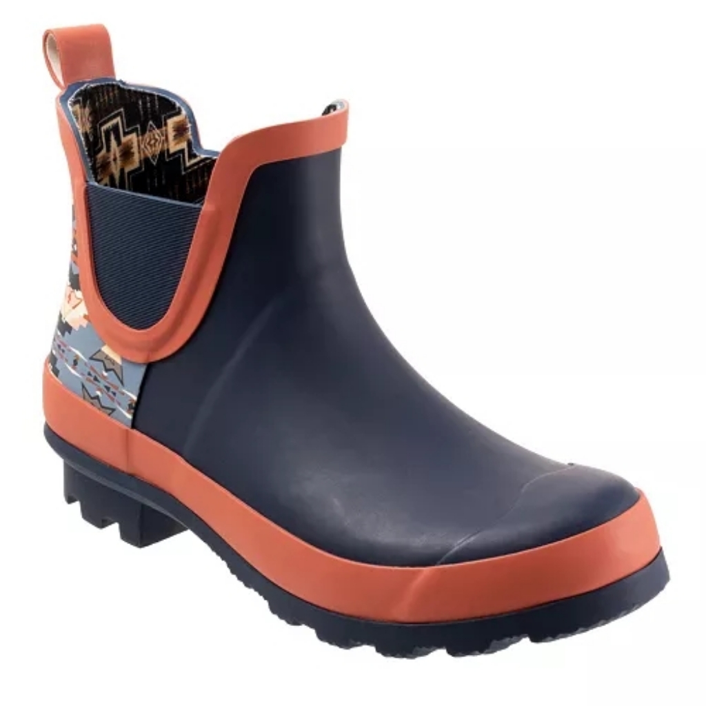 Pendleton Sierra Ridge Chelsea Rain Boots Navy Multi 7 Nib